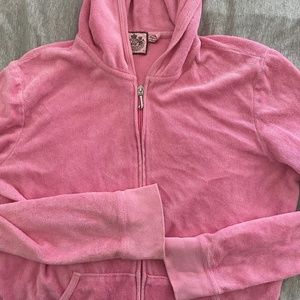 Pink Terry Cloth Juicy Couture Zip-Up